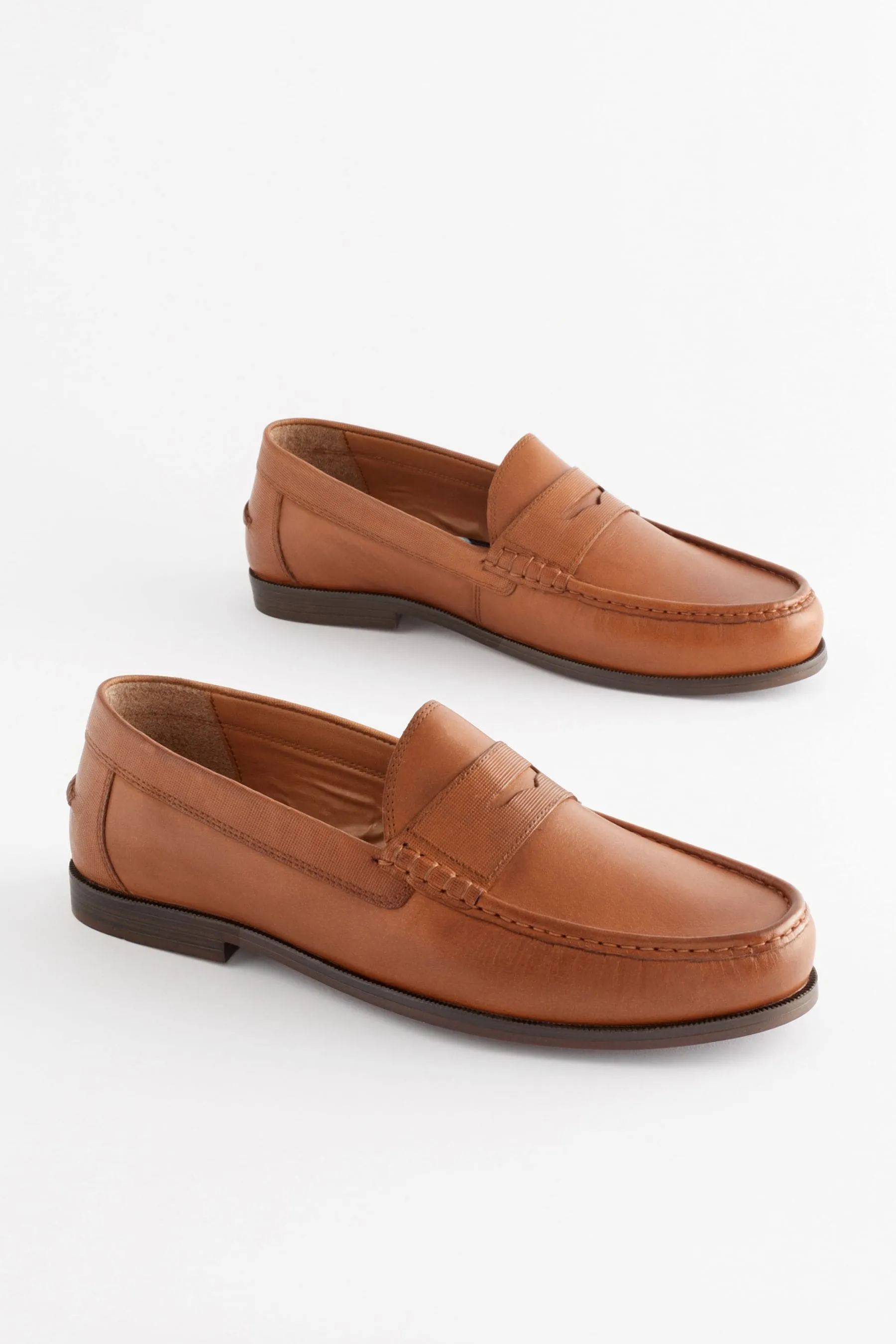Marrone chiaro   - Mocassini in pelle